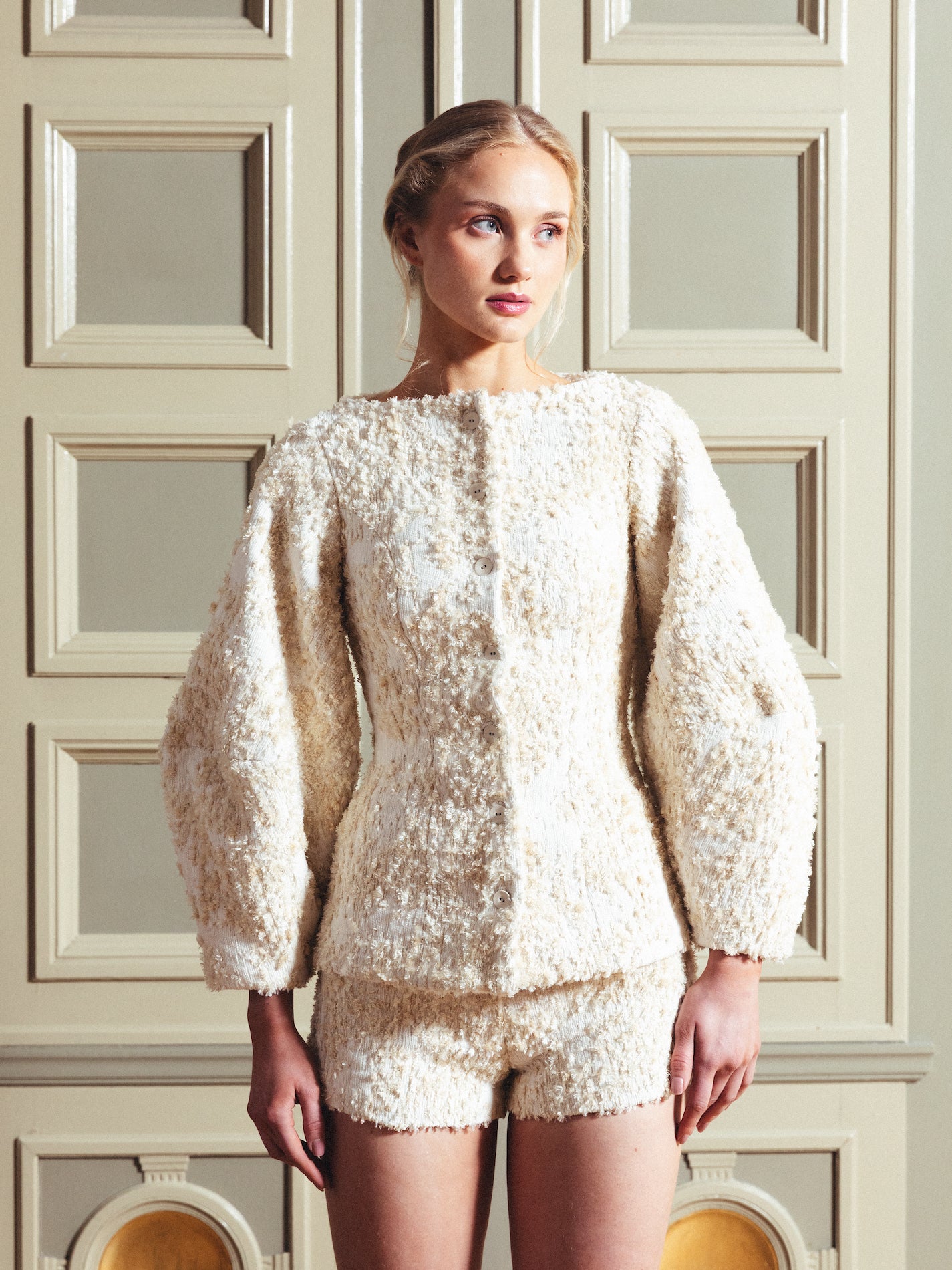 Fitted textured jacket FIH